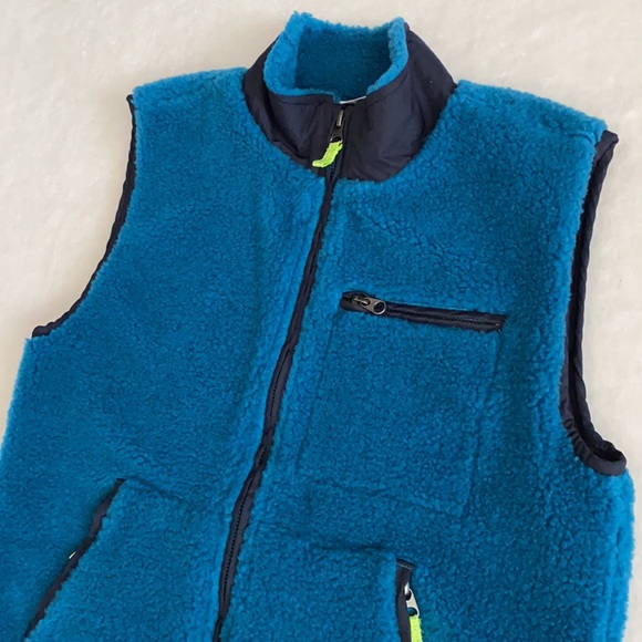{J. Crew} Crewcuts | Sherpa Zip Front Vest with Pockets C9336 Blue (12) - Picture 4 of 16